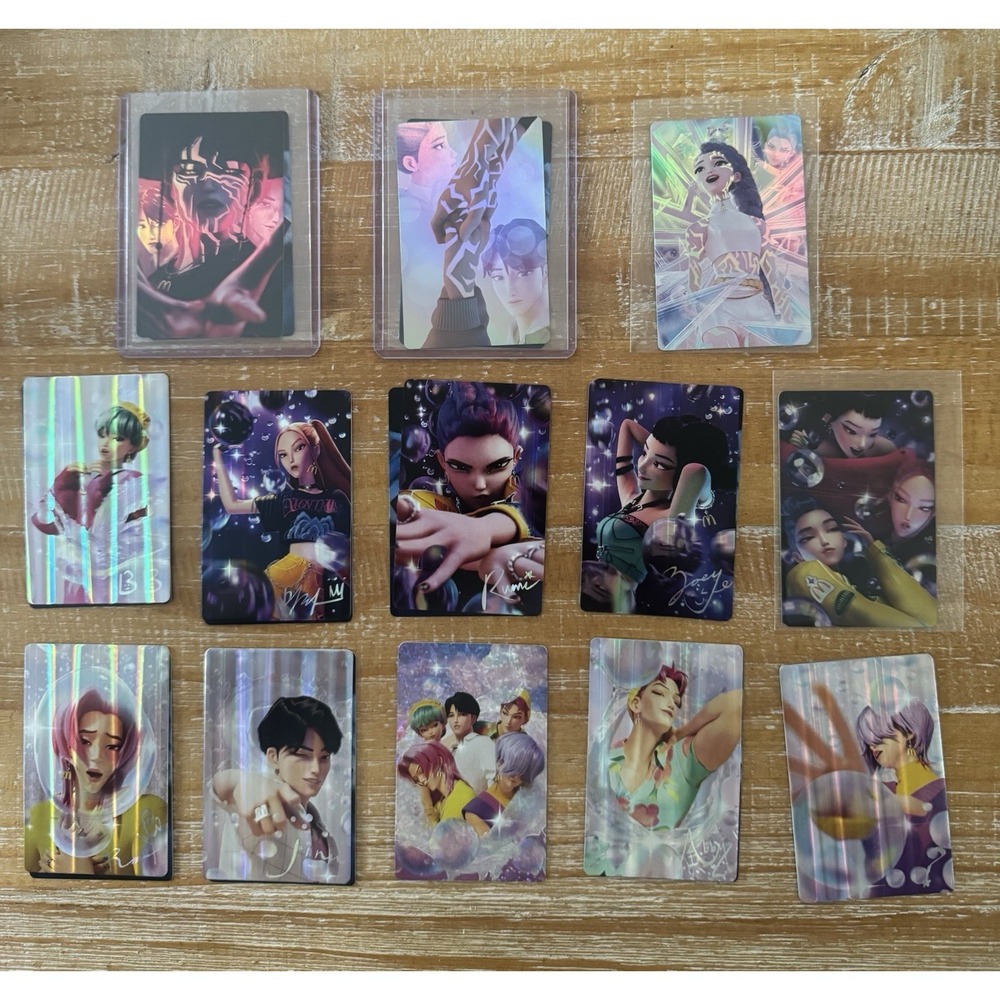 McDonalds 2026 Kpop Demon Hunters Huntr/X &The Sajaboys Cards Full Set
